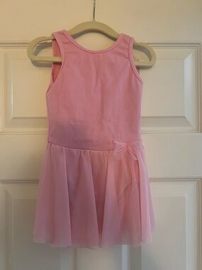 Weissman Pink Girls Tulle Dress with Bow